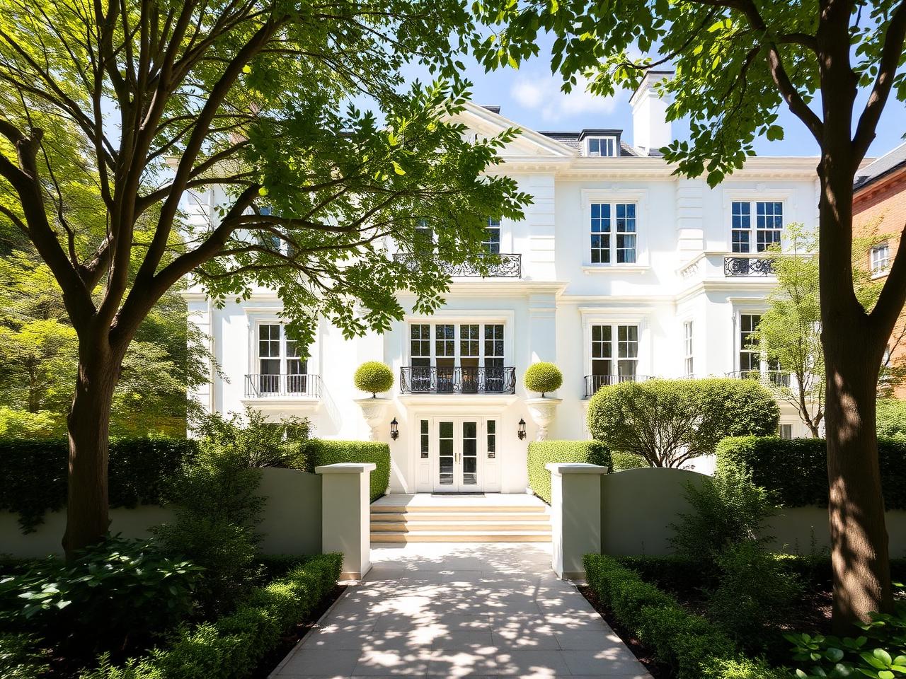 Stucco-Fronted Villa, Kensington, London