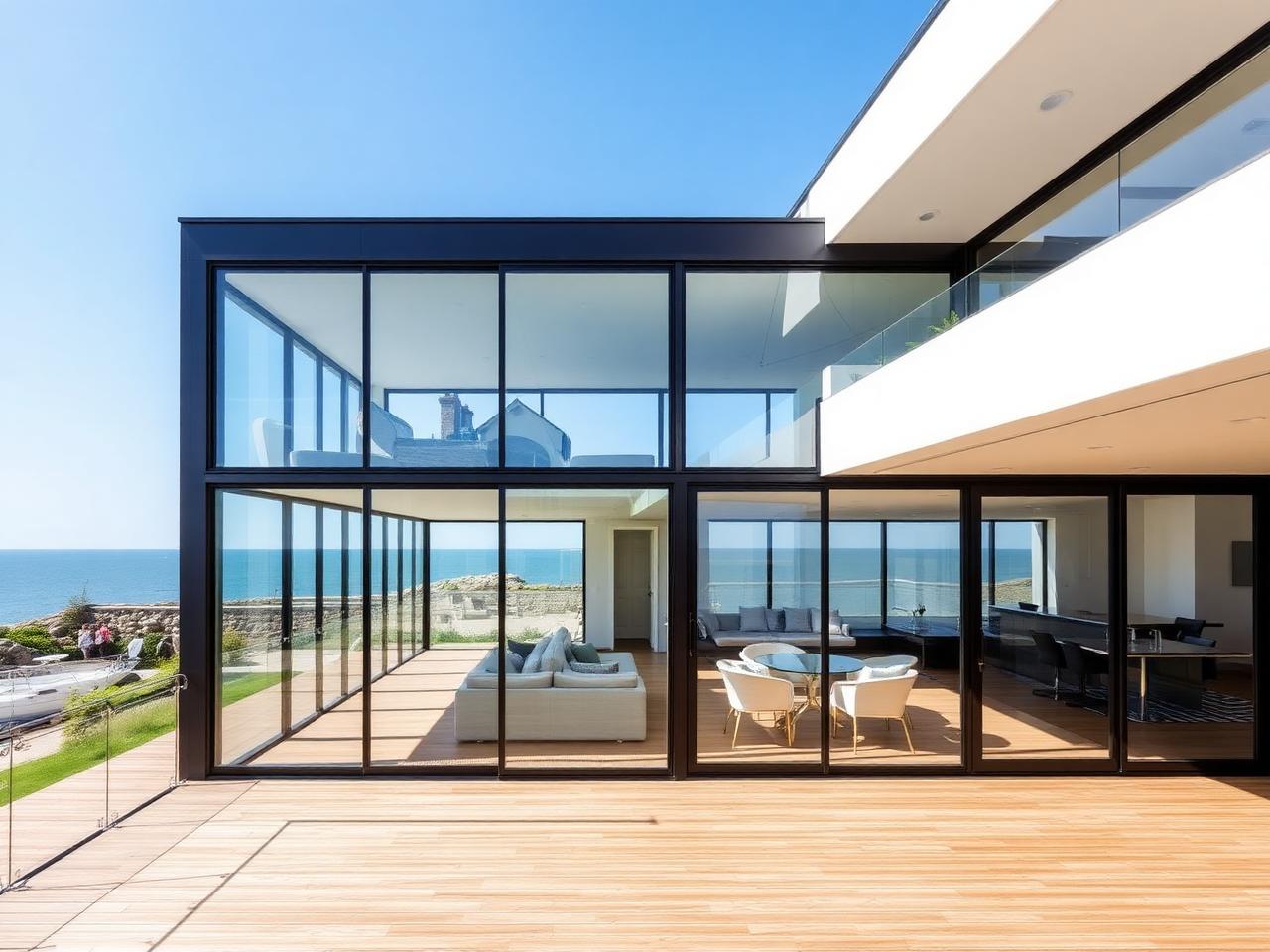 Glass Coastal House, Sandbanks, Dorset